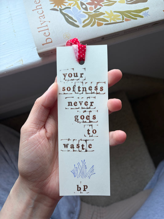 Hand-Stamped Bookmark