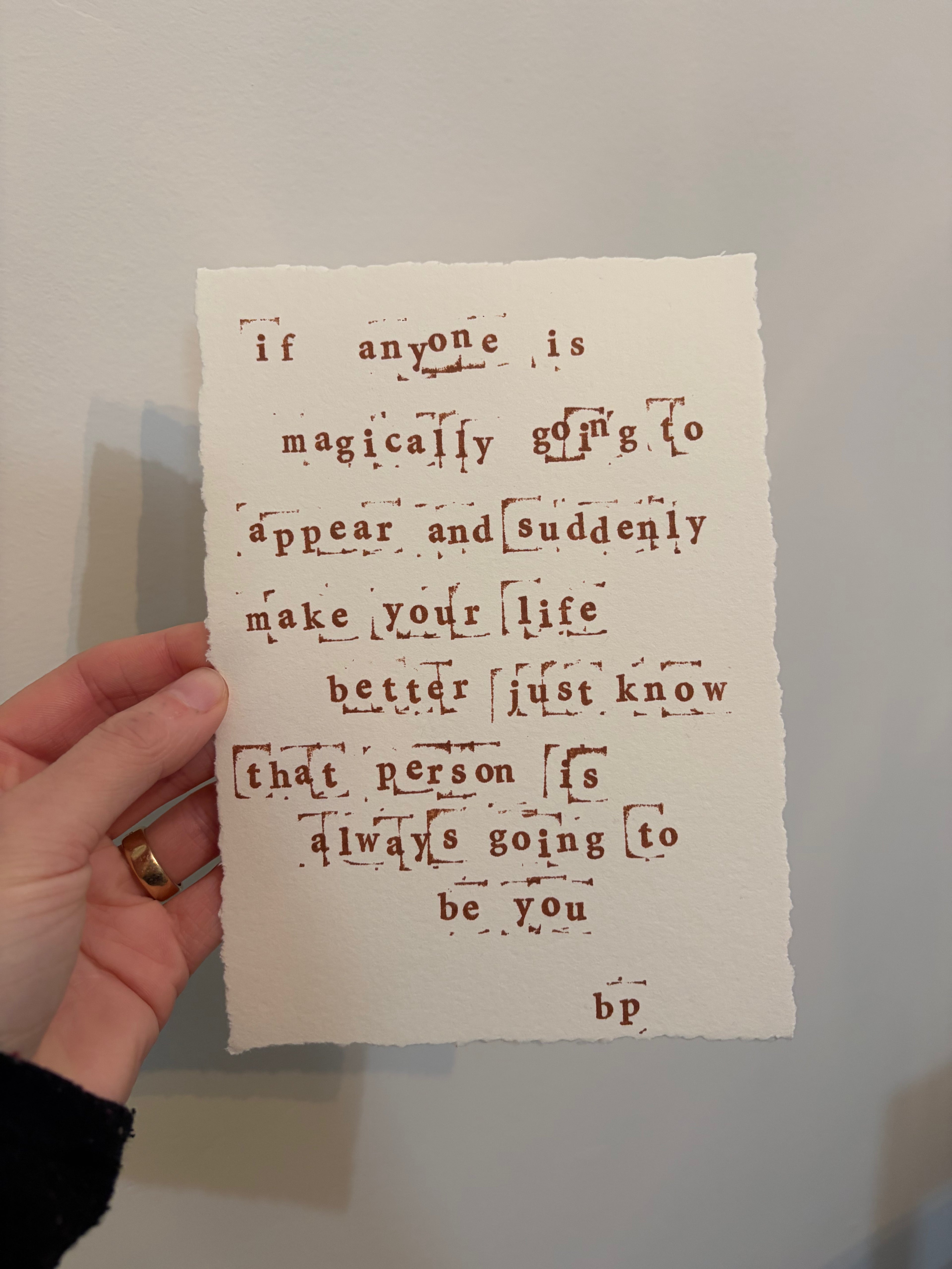 Hand-Stamped Art Print - Magical