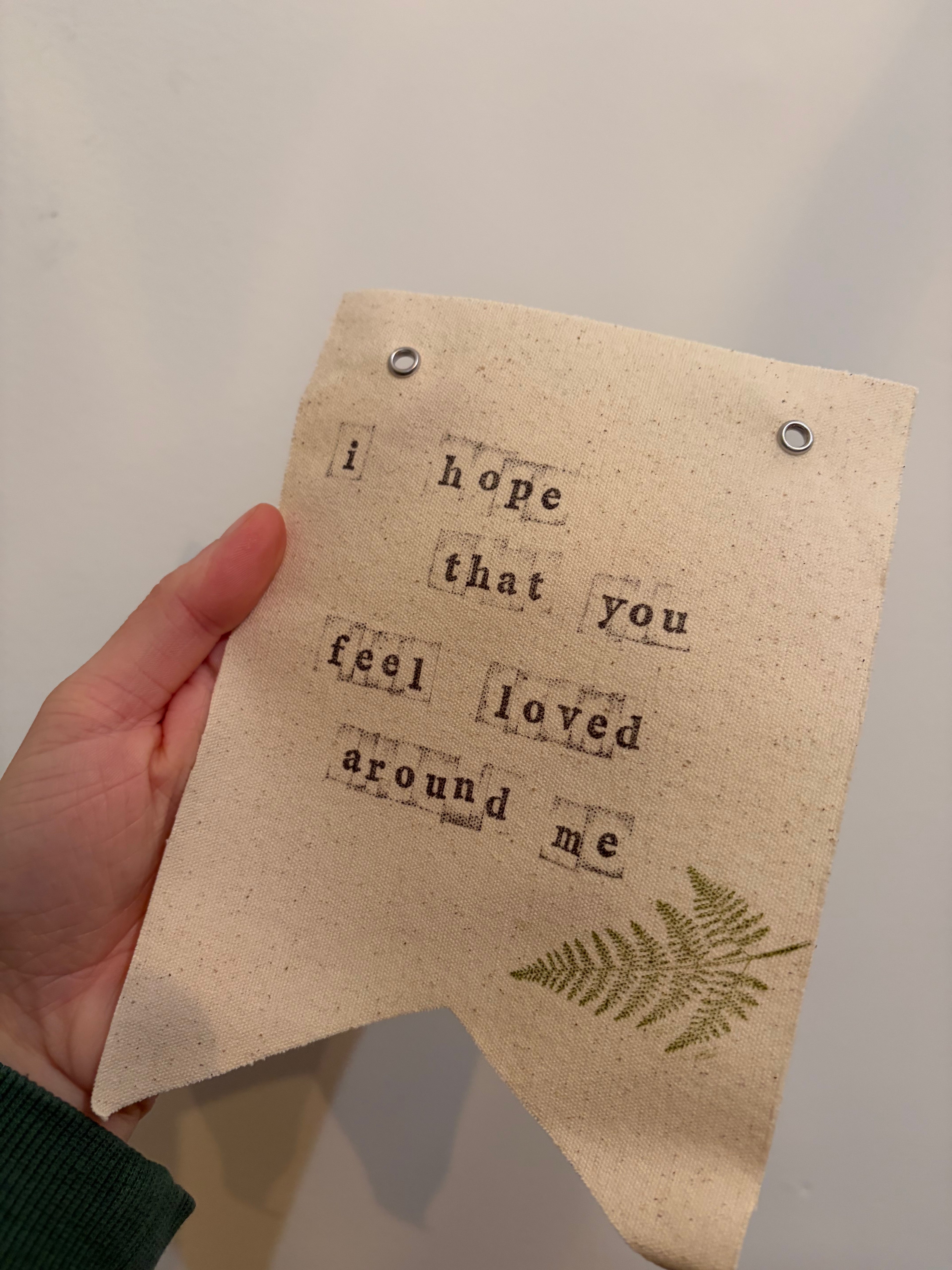 Hand-Stamped Art Flag #2